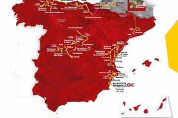 Mapa wyścigu kolarskiego Vuelta a Espana